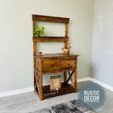 کنسول چوبی روستیک دکور مدل کافی بار