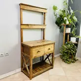 کنسول چوبی روستیک دکور مدل کافی بار