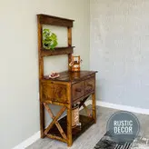 کنسول چوبی روستیک دکور مدل کافی بار