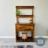 کنسول چوبی روستیک دکور مدل کافی بار