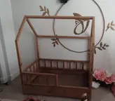 تخت خواب نوجوان مونته سوری چوبی روستیک دکور مدل خانه 2