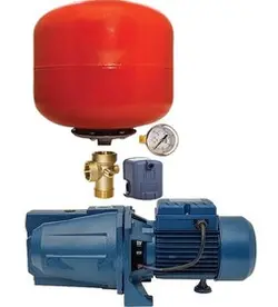 پمپ اب 1 اسب جتی پنتاکس مدل 00/CAM100 (به همراه منبع تحت فشار و اتوماتیک و پنج راهی برنجی و گیج فشار)