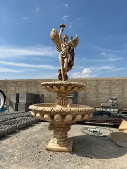 آبنما یک طبقه با مجسمه دوبچه