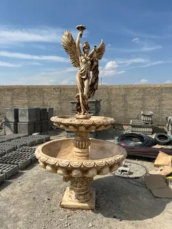 آبنما یک طبقه با مجسمه دوبچه
