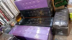 نیمکت آفیس 3نفره چرمی