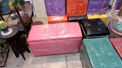 نیمکت آفیس 2نفره چرمی