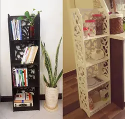 کتابخانه 4 طبقه سفید،کتابخانه چهار طبقه قهوه ای،جاکفشی،استند کودک