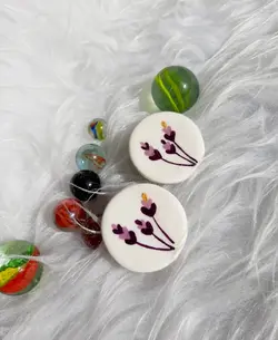 گوشواره دست ساز پلیمری