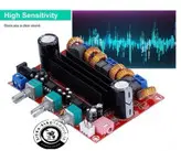 آمپلی فایر حرفه ای سه کاناله نمونه با کیفیت ،شامل دو کانال ۵۰ وات چپ و راست و یک‌کانال ۱۰۰ وات ساب ووفر ،بسیار با کیفیت ،دارای تون کنترل ۴ پارامتری