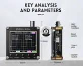 مینی اسیلوسکوپ پرتابل و دیجیتال ، با نمایشگر تمام رنگی و دارای کلید auto/نمونه بسیار با کیفیت /یک اسیلوسکوپ همراه شارژی با نمایش پارامتر های کامل (نمونه اورجینال و با کیفیت بسیار بالا)