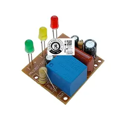 برد ماژول محافظ برق لوازم صوتی-تصویری و یخچال کوچک،سه ال ای دی(مناسب تعمیر و ساختن محافظ برق)