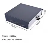 جعبه(باکس) تمام فلزی با طراحی و رنگ کوره ای بسیار زیبا الکترو استاتیک (بسیار با کیفیت و مقاوم) /مناسب برای پروژه های الکترونیک مانند مبدل برق و اینورتر ، منابع تغذیه وسوییچینگ و آمپلی فایر