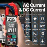 کلمپ آمپر متر و مولتی متر AC/DC تمام دیجیتال و اتو رنج تا ۴۰۰ آمپر ac و dc
