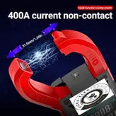 کلمپ آمپر متر و مولتی متر AC/DC تمام دیجیتال و اتو رنج تا ۴۰۰ آمپر ac و dc