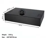 باکس الکترونیکی تمام فلزی مناسب انواع پروژه های الکترونیکی اینورتر،تغذیه،آمپلی فایر /باکس تمام فلزی با رنگ الکترواستاتیکی و کوره ای به رنگ های مشکی یا کرم(سفید)/ ۴۲۰*۳۰۰*۹۰ میلی متر