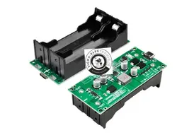 ماژول یو پی اس ۱۲ ولت مناسب دوربین و مودم و کارت خوان ۱۲ ولت مدل BAT2-12v/همراه جاباتری دوتایی لیتیومی ۱۸۶۵۰ نمونه با کیفیت/ دارای شارژر باتری با ورودی شارژر type-c و یو پی اس (UPS) با خروجی 12 ولت – تغذیه بدون وقفه با پورت شارژ type-c مناسب دوربین و مودم ۱۲ ولت