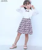 سارافون دخترانه کمربندی مجلسی