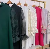 شومیز (مانتو) زنانه بابوس دو نخ اعلا گلدوزی