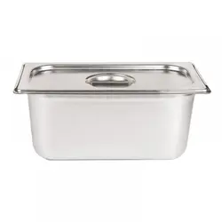 بن ماری 1/3 استیل ضخیم 0.8 با درب استیل- عمق 15 سانتیمتر