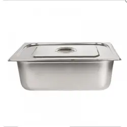 بن ماری 1/1 استیل ضخیم 0.7 با درب استیل - عمق 20 سانتیمتر