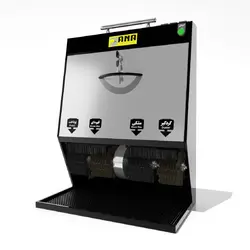 دستگاه واکس زن برقی کفش ۴ برس ۲ شیر فول اتوماتیک مدل SH42