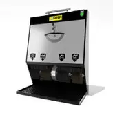 دستگاه واکس زن برقی کفش ۴ برس ۲ شیر فول اتوماتیک مدل SH42