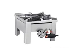 اجاق پلوپز سه شعله کوره دار استیل نگیر