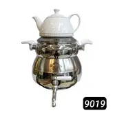 کتری قوری استیل ورق یک میل ضخیم کف چدن 6 لیتری برند (اس لوکس )کد 9019