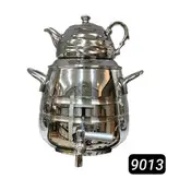 کتری قوری استیل ورق یک میل ضخیم کف چدن 6 لیتری برند (اس لوکس) کد 9013