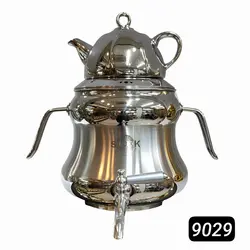 کتری قوری استیل ورق یک میل ضخیم کف چدن 6 لیتری برند (اس لوکس) کد9029