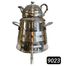 کتری قوری استیل ورق یک میل ضخیم کف چدن 6 لیتری برند (اس لوکس) کد 9023
