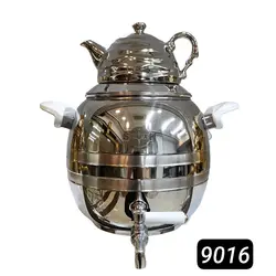 کتری قوری استیل ورق یک میل ضخیم کف چدن 6 لیتری برند (اس لوکس )کد 9016
