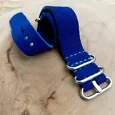 بند ناتو چرم طبیعی گاوی بند ساعت اسپورت چرمی دستدوز