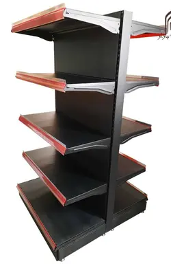 قفسه فروشگاهی دو طرفه طرح ترک کارما