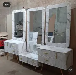آیینه کنسول سه تیکه آرایشگاهی