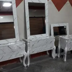 آیینه کنسول سه تیکه آرایشگاهی