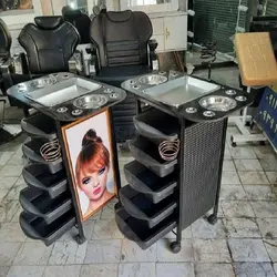 ترولی پلاستیکی سینی استیل