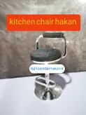صندلی اپن کانترجزیره بار مدل زیمر پشت دار کروم