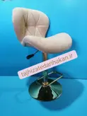 صندلی جزیره اشپزخانه اپن بار کانترمدل زین اسبی فورتیک پارچه