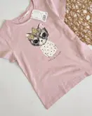 تی شرت دخترانه اچ اند ام طرح گربه