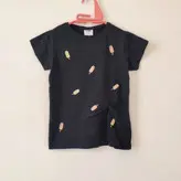 تی شرت دخترانه zara طرح بستنی