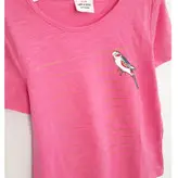 تی شرت آستین کوتاه دخترانه تیپ ال ا ای آی ال مدل پرنده