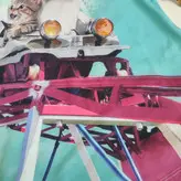 تی شرت دخترانه اچ اند ام طرح سگ و گربه(کات لیبل)