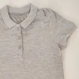 پولوشرت دخترانه مدل طوسی ساده(قواره کوچک)