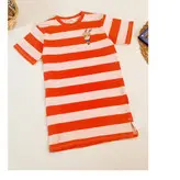 پیراهن دخترانه اچ اند ام مدل راه راه(کات لیبل)