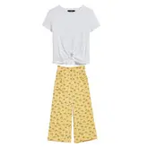 ست تی شرت شلوار دخترانه مدل نخل