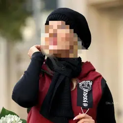 ست شال و‌ کلاه بافت مدل فرانسوی کاموا ترک نرم و لطیف قابل استفاده از ۱۲ سال به بالا تن شیک