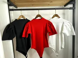 بادی آستین کوتاه آستین چیندار فانریپ‌کبریتی عالی فری ۳۸ تا ۴۲ تن شیک