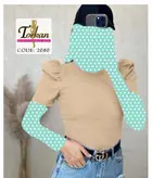 بادی آستین کوتاه آستین چیندار فانریپ‌کبریتی عالی فری ۳۸ تا ۴۲ تن شیک