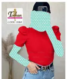 بادی آستین کوتاه آستین چیندار فانریپ‌کبریتی عالی فری ۳۸ تا ۴۲ تن شیک